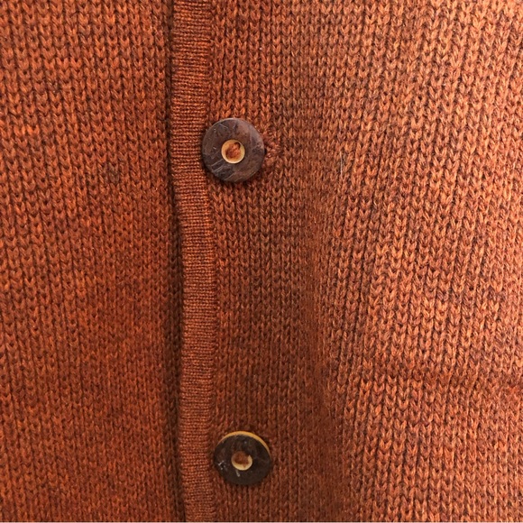 Vintage Austrian Wool Knit Cardigan Sweater Jacket Large - Picture 5 of 7